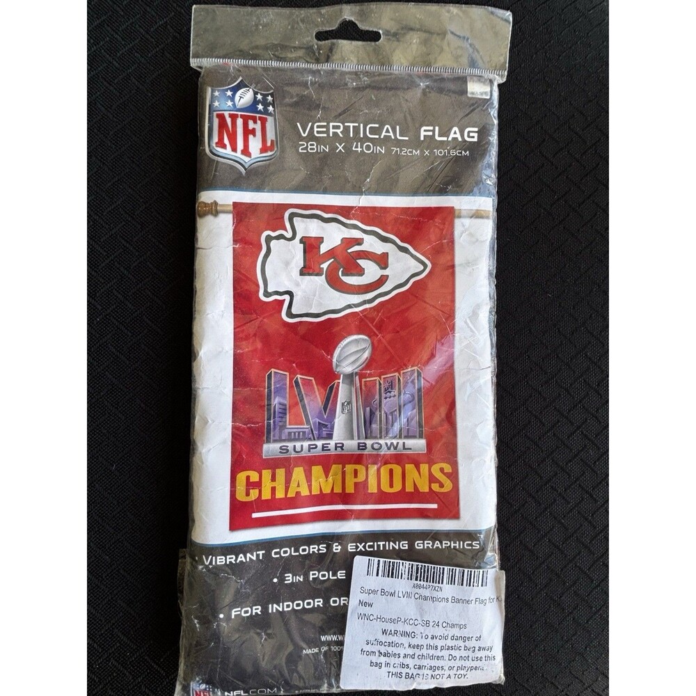 Kansas City Chiefs Football Flag